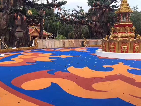 EPDM彩色顆粒球場施工具有許多優(yōu)點